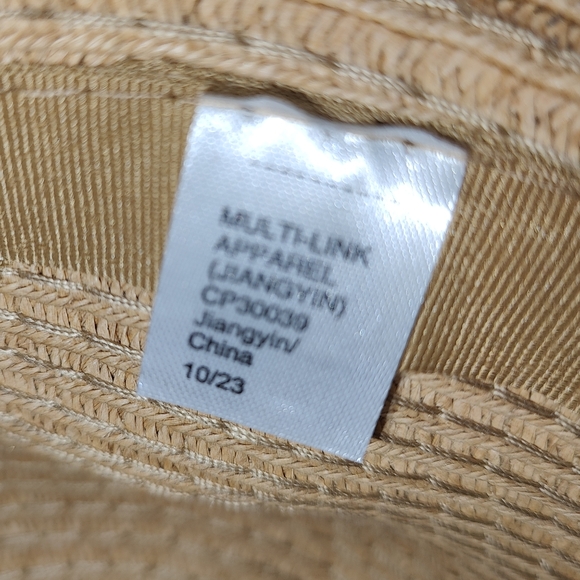 🍄Girls Ruffle Brim Raffia Sun Hat - Picture 7 of 8